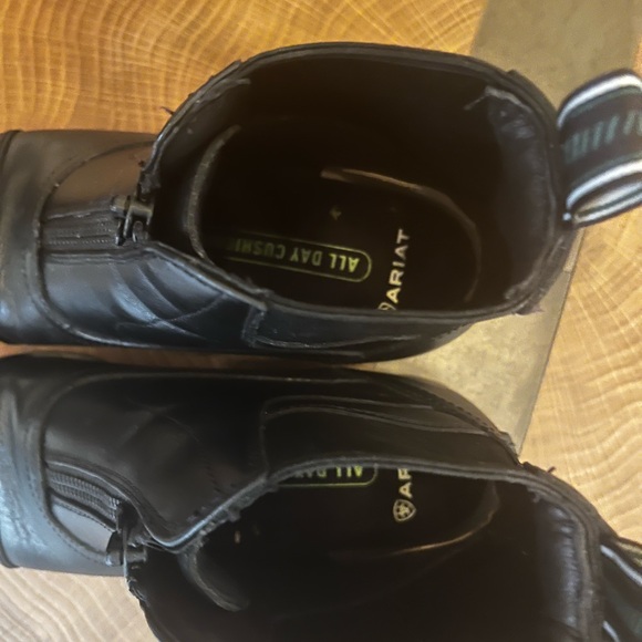 Ariat Sleek Black Leather Zip up Paddock Boots - Picture 5 of 6